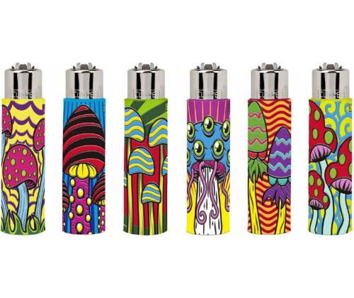 Θήκη Clipper από Καουτσούκ 3D με Αναπτήρα Clipper Μεγάλο - Mushrooms 4 -  Price: 2,80€