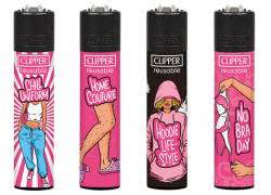 Clipper Αναπτήρας Μεγάλος - Pink Cozy