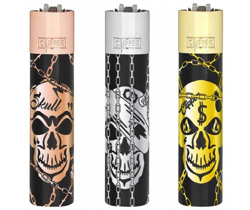 Clipper Metal Lighter Large - Deadly Chains Metal -  Price: 13,50€