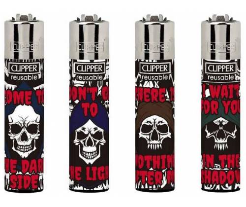 Clipper Lighter Large - Death Text -  Price: 1,30€