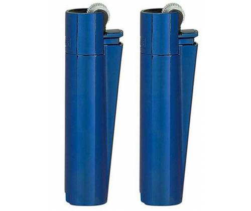 Clipper Αναπτήρας Μεταλλικός Μεγάλος - Deep Blue Metal - Τιμή: 9,50€