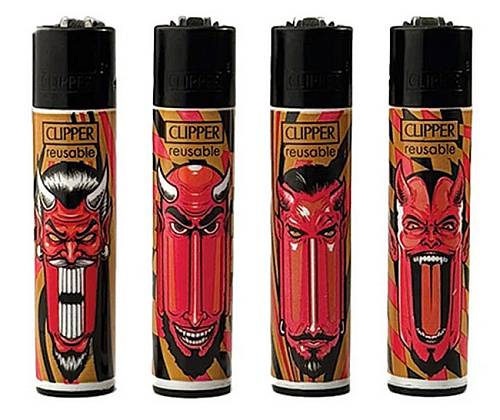 Clipper Αναπτήρας Μεγάλος - Pure Demon - Τιμή: 1,40€