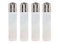 Clipper Αναπτήρας Μεγάλος - Λευκός Διάφανος