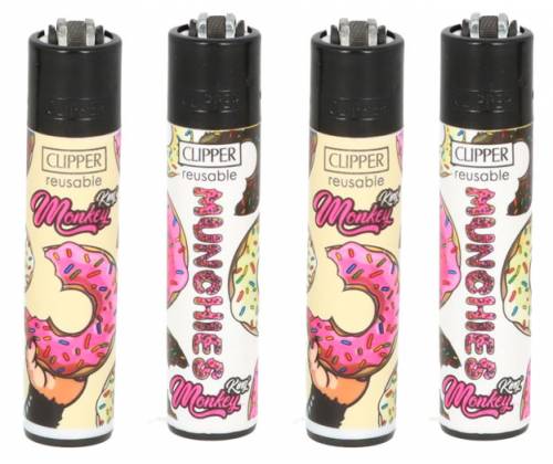 Clipper Lighter Large - Monkey King Donuts -  Price: 1,50€