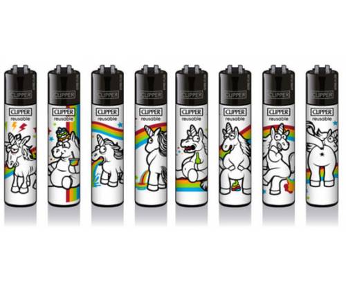 Clipper Αναπτήρας Μεγάλος - Unicorn Best Of - Τιμή: 1,30€
