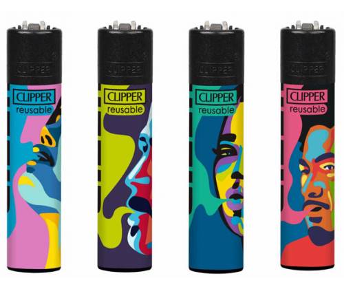 Clipper Lighter Large - Gizeh Faces -  Price: 1,40€