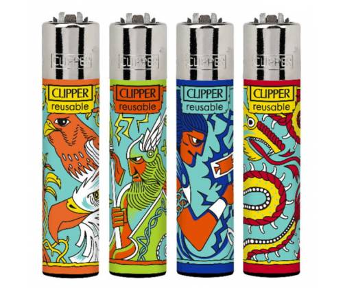 Clipper Αναπτήρας Μεγάλος - Gods - Τιμή: 1,40€