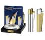 Clipper Αναπτήρας Μεταλλικός Μεγάλος - Gold & Silver Metal - Τιμή: 9,50€