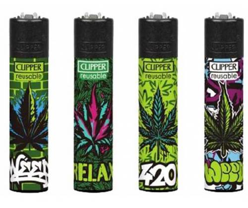 Clipper Αναπτήρας Μεγάλος - Graf Weed - Τιμή: 1,40€