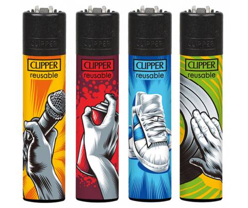 Clipper Αναπτήρας Μεγάλος - Hip Hop Elements -  Price: 1,30€