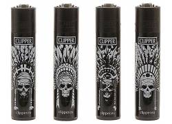 Clipper Αναπτήρας Μεγάλος - Indian Skulls