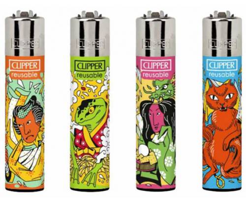Clipper Αναπτήρας Μεγάλος - Japan Gods - Τιμή: 1,30€