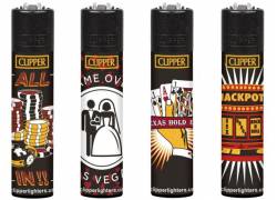 Clipper Αναπτήρας Μεγάλος - Las Vegas 2 Design
