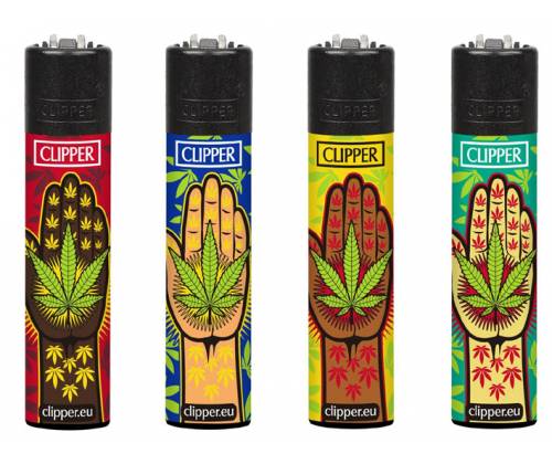 Clipper Big Lighter - Hand Weed Design -  Price: 1,10€