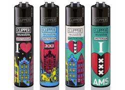 Clipper Αναπτήρας Μεγάλος - I Love Amsterdam XXX