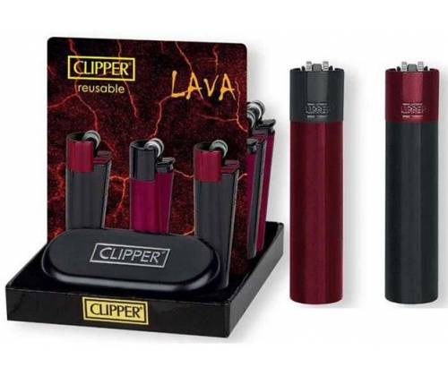 Clipper Αναπτήρας Μεταλλικός Μεγάλος - Lava - Τιμή: 12,50€