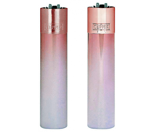 Clipper Αναπτήρας Μεταλλικός Μεγάλος - Silver Gradient Metal - Τιμή: 11,00€