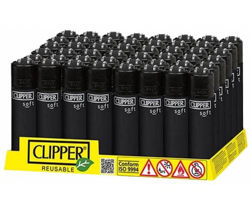 Clipper Αναπτήρας Μικρός Μαύρος - Soft Black Mini - Τιμή: 1,15€