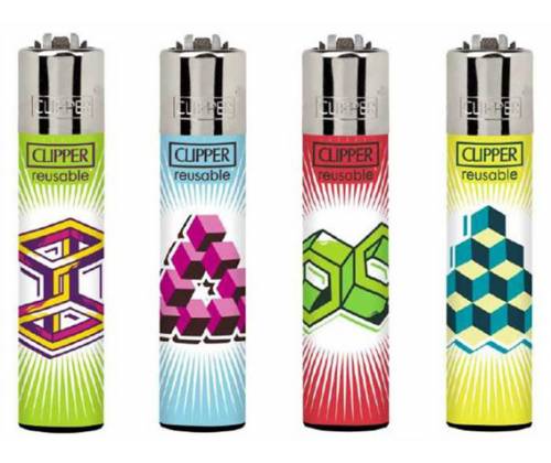 Clipper Αναπτήρας Μεγάλος - Optic ILLusions - Τιμή: 1,30€