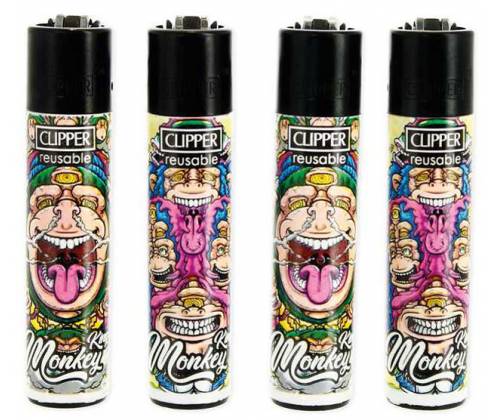 Clipper Αναπτήρας Μεγάλος - Monkey King Psyco II - Τιμή: 1,60€
