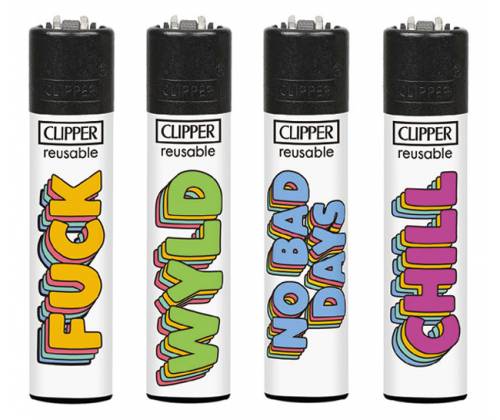 Clipper Αναπτήρας Μεγάλος - Slogan - Τιμή: 1,30€