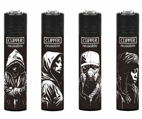 Clipper Αναπτήρας Μεγάλος - Stencil Style - Τιμή: 1,30€