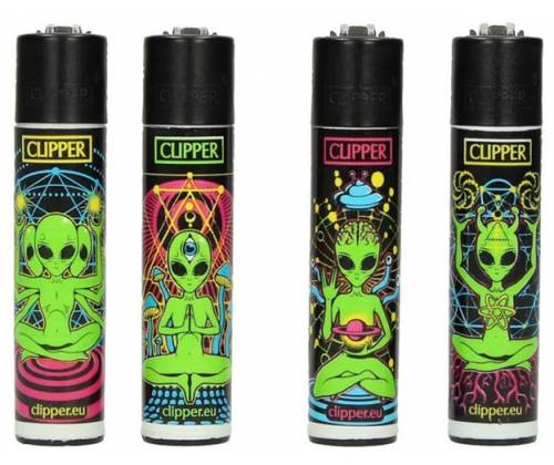 Clipper Αναπτήρας Μεγάλος - Trippy Aliens - Τιμή: 1,30€
