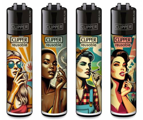 Clipper Αναπτήρας Μεγάλος - Vintage Girls - Τιμή: 1,70€