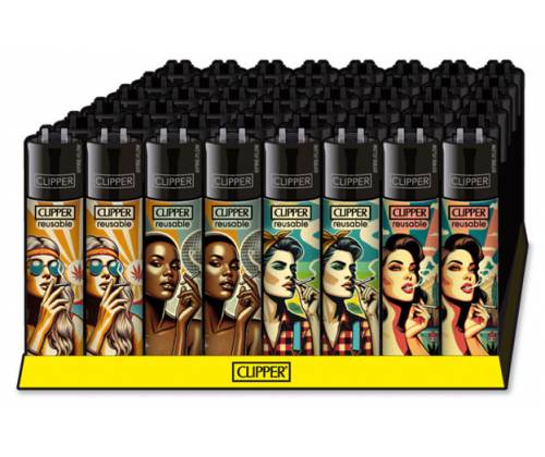 Clipper Αναπτήρας Μεγάλος - Vintage Girls - Τιμή: 1,70€