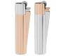 Clipper Αναπτήρας Μεταλλικός Μεγάλος - Rose Gold & Silver Metal -  Price: 9,50€