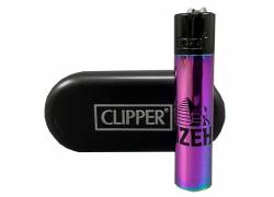 Clipper Αναπτήρας Μεταλλικός Μεγάλος - Rainbow Gizeh Icy Colour Metal (Συλλεκτικός)