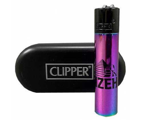 Clipper Αναπτήρας Μεταλλικός Μεγάλος - Rainbow Gizeh Icy Colour Metal (Συλλεκτικός) - Τιμή: 14,50€