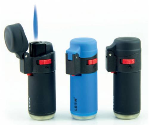 15x Leon Αναπτήρας Αντιανεμικός - Μεγάλος Barrel Jetflame (170225) - Τιμή: 22,50€