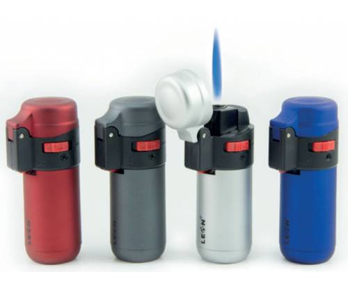Leon Αναπτήρας Αντιανεμικός - Μεγάλος Metallic Barrel Jetflame (170232) - Τιμή: 1,55€