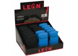 15x Leon Αναπτήρας Αντιανεμικός - Μεγάλος Cobble Fluo Blue & Black (170249)