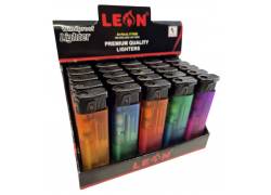 25x Leon Αναπτήρας Αντιανεμικός - Μεγάλος Bicolor Turbo (171000)