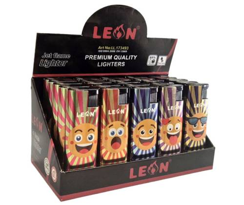 Leon Αναπτήρας Αντιανεμικός - Μεγάλος Happy Face (173493) - Τιμή: 0,90€