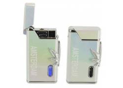 Αναπτήρας Αντιανεμικός Μεταλλικός - Amsterdam Small Leaf