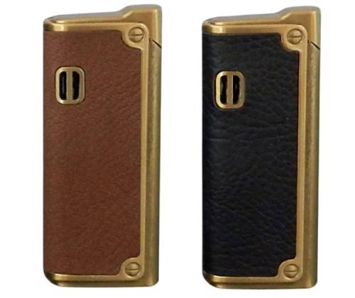 Αναπτήρας Πολυτελείας Αντιανεμικός Jet Leather Gold σε Κουτί Δώρου - Τιμή: 9,40€