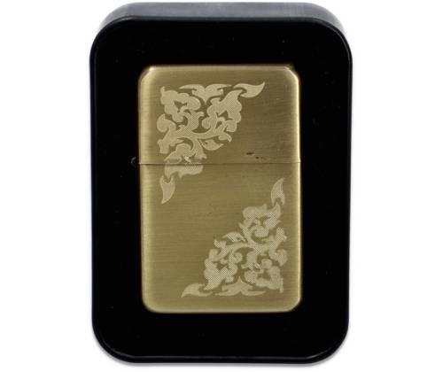 Αναπτήρας Λαδιού Πέτρας - Χρυσό Plants σε Μεταλλικό Κουτί Δώρου (3056) - Τιμή: 6,80€