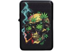 Αναπτήρας Λαδιού Πέτρας - Skull Leaf Black #2
