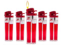  Αναπτήρας Πέτρας Διάφανος Απλός - «Red Gas» - 5 τεμ.