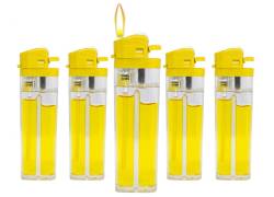  Αναπτήρας Πέτρας Διάφανος Απλός - «Yellow Gas» - 5 τεμ.