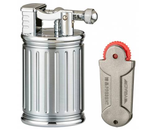 Αναπτήρας Πολυτελείας Winjet «Silver» Πέτρας σε Κουτί Δώρου - Τιμή: 42,00€