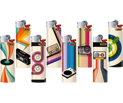 Bic Maxi Αναπτήρας Πέτρας - Μεγάλος Retro Music - Τιμή: 1,30€