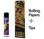 Χαρτάκια «Monkey King» KS Ακατέργαστο + Αναπτήρας Clipper -  Price: 3,40€