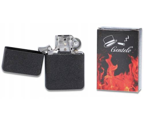 OEM Zippo Αναπτήρας Πέτρας - Μαύρο Ανάγλυφο Cracle - Τιμή: 3,50€