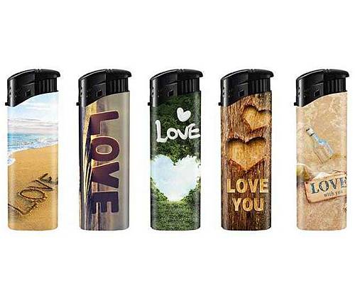 Belfam Αναπτήρες Ηλεκτρονικοί - Natural Love - 5 τεμ. - Τιμή: 1,60€