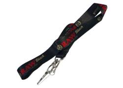 Raw Lanyard Μπρελόκ Κρεμαστό Κορδόνι για τα Κλειδιά - 45cm Black