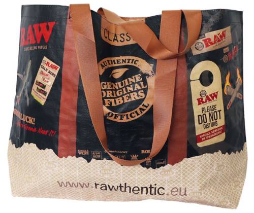 RAW Tote Bag Τσάντα Black - 63cm - Τιμή: 8,90€